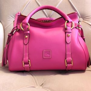 Dooney & Bourke Fuschia Raleigh Satchel NWT